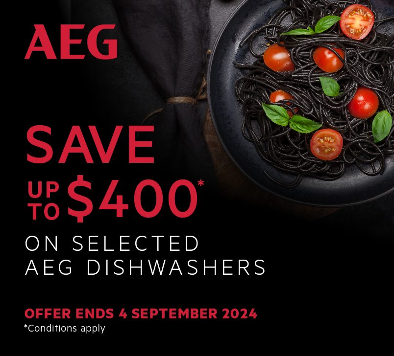 Save Up To $400 On Selected AEG Dishwashers*