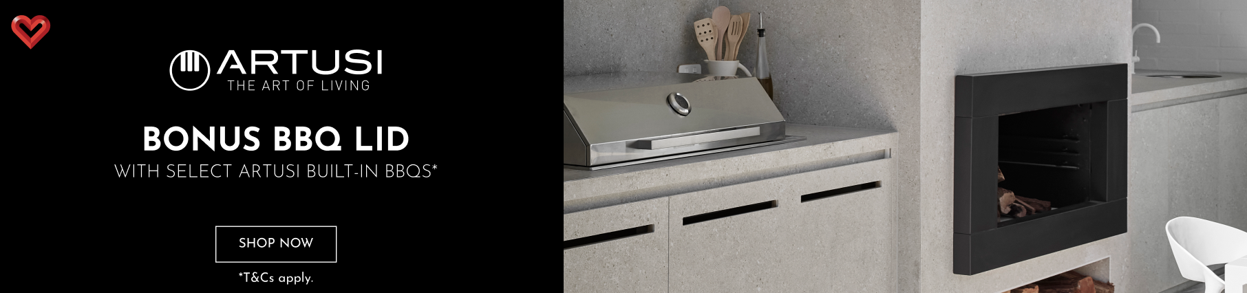 Bonus BBQ Lid With Select Artusi Built-In BBQs*
