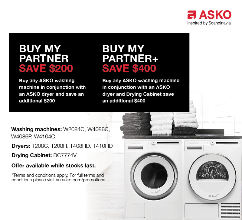 Buy My Partner + Save Up To $400 Laundry Package
