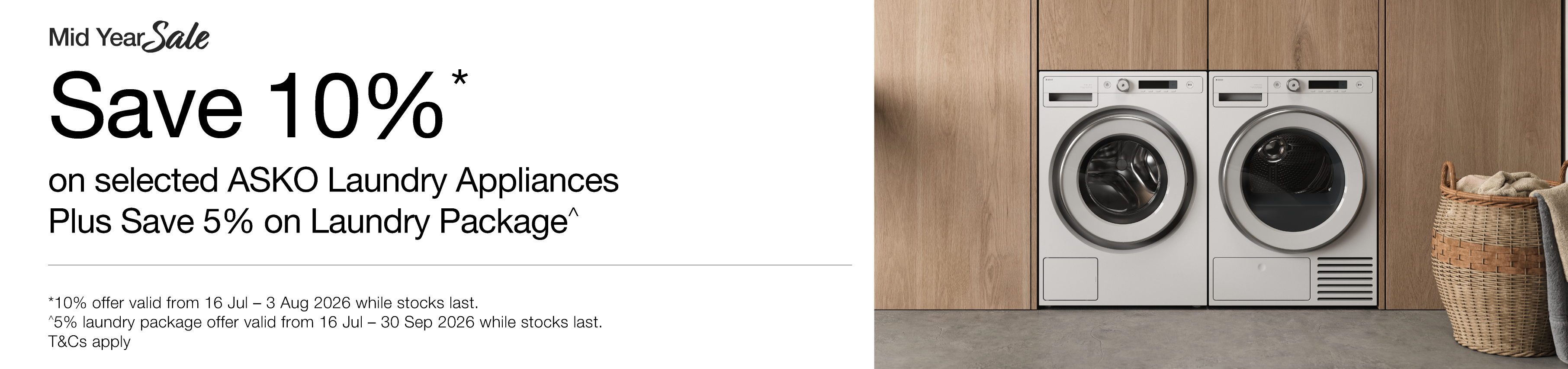 Save 10% On Eligible ASKO Laundry Appliances*