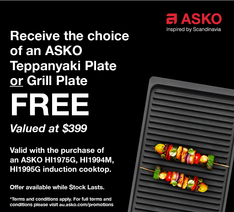 Receive Bonus Grill Plate OR Teppanyaki Plate Valued $399*