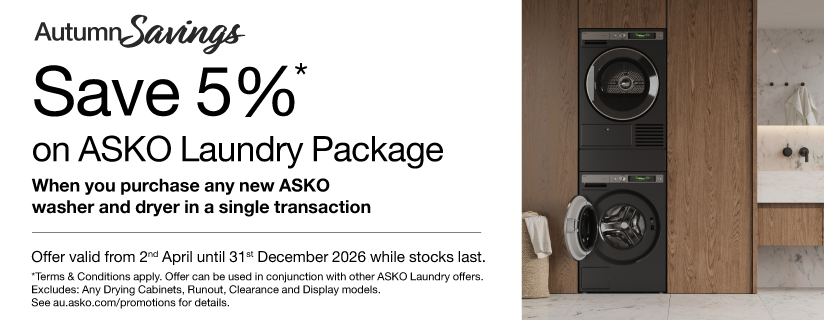 Save 5% on Select ASKO Laundry Packages