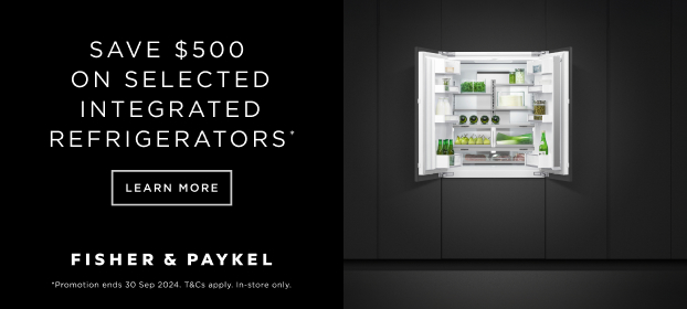 Save $500 On Selected Fisher & Paykel Integrated Refrigerators*