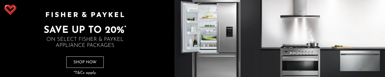 Save Up To 20%* On Select Fisher & Paykel Appliance Packages