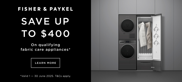 Save Up To $400* On Selected Fisher & Paykel Laundry Appliances