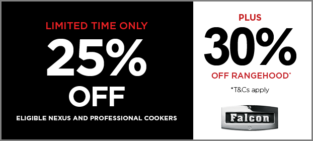 Save Up To 25% Off Falcon Nexus* And Professional* Range Cookers
