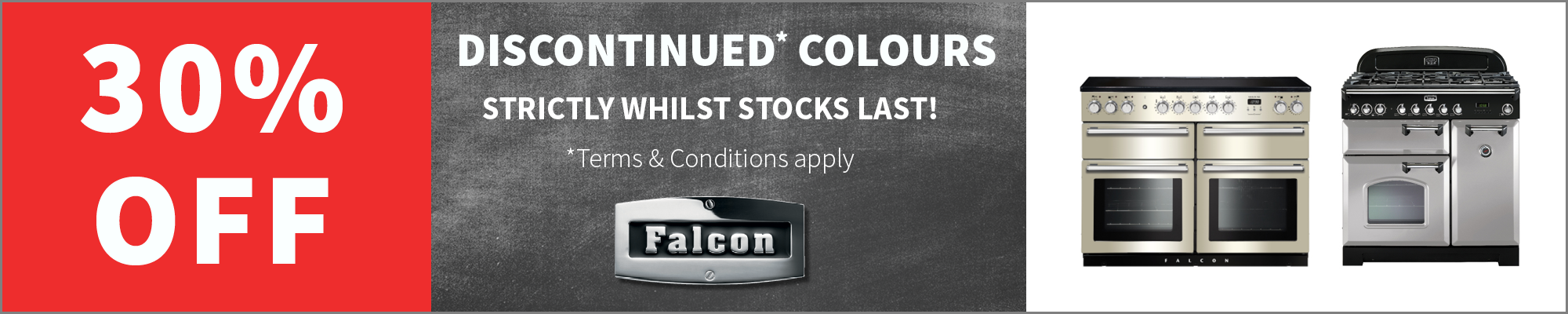 30% Off Falcon Cooker Discontinued* Colours, While Stocks Last