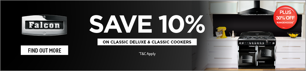 Save 10%* On Falcon Classic Deluxe & Classic Cookers