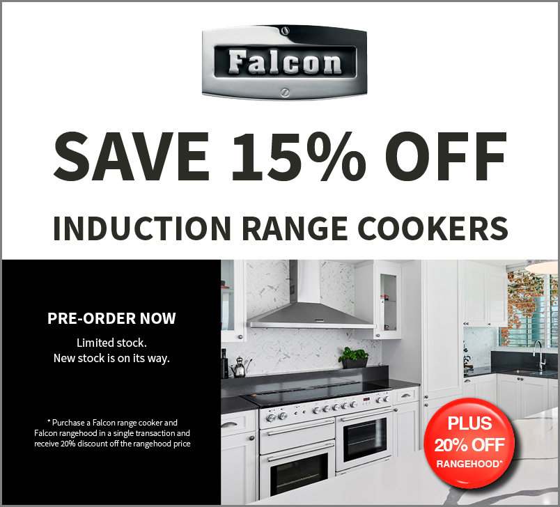 Save 15% on selected Falcon Induction Range Cookers