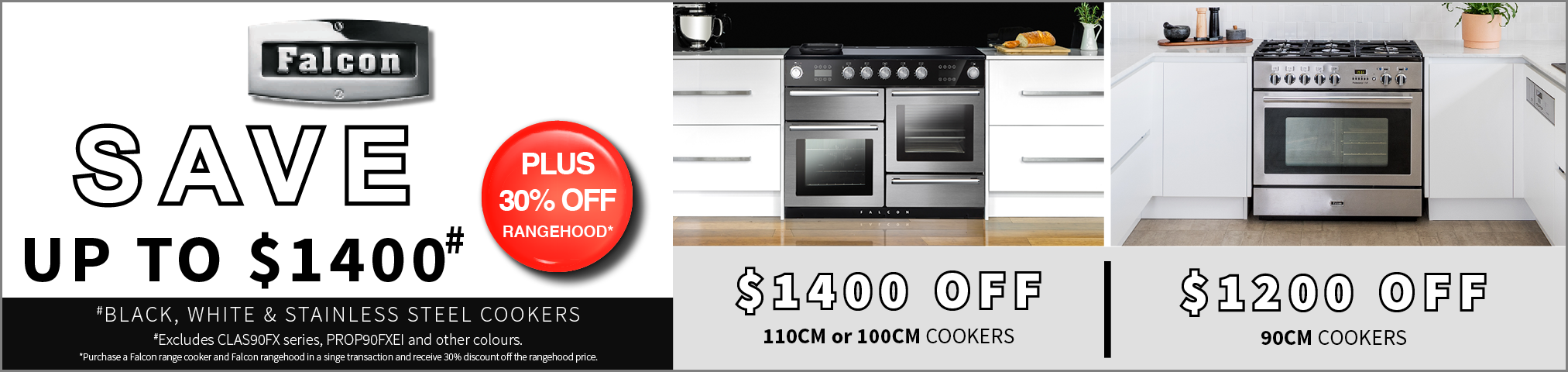 Save Up To $1,400* On Selected Falcon Cookers