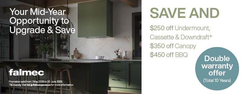 Save Up To $450 & Receive A 10-Year Warranty On Select Falmec Rangehoods*