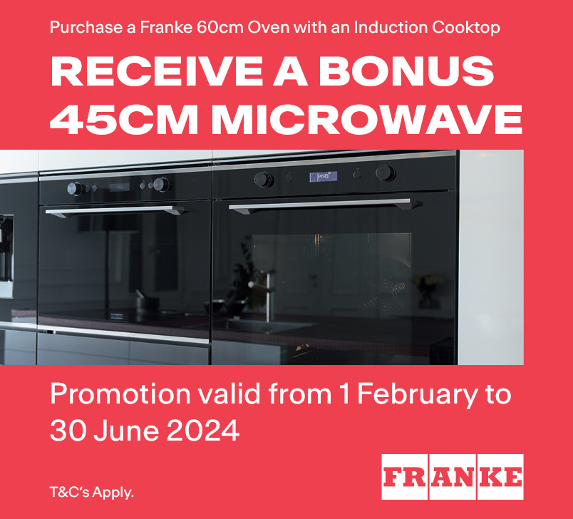 Bonus 45cm Microwave* When You Purchase A Franke 60cm Oven With An Induction Cooktop