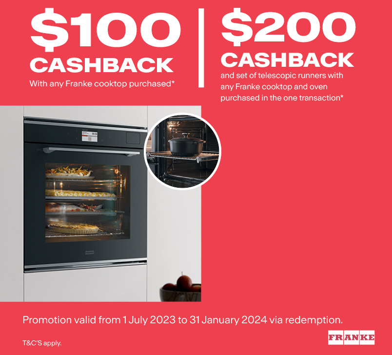 Get up to $200* Cashback with Franke Purchase