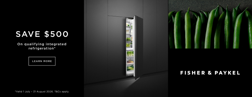 Save $500 On Select Fisher & Paykel Integrated Refrigerators*