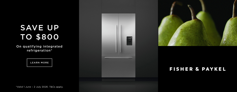 Save Up To $800 On Select Fisher & Paykel Integrated Refrigerators*