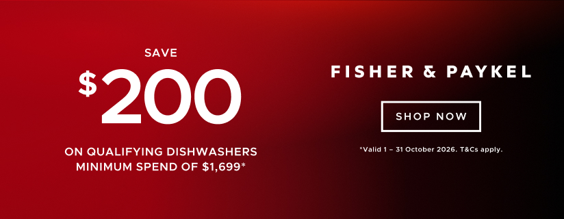 Save $200 On Select Fisher & Paykel Dishwashers*