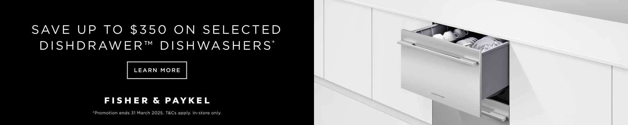 Save Up To $350 On Selected Fisher & Paykel DishDrawer Dishwashers