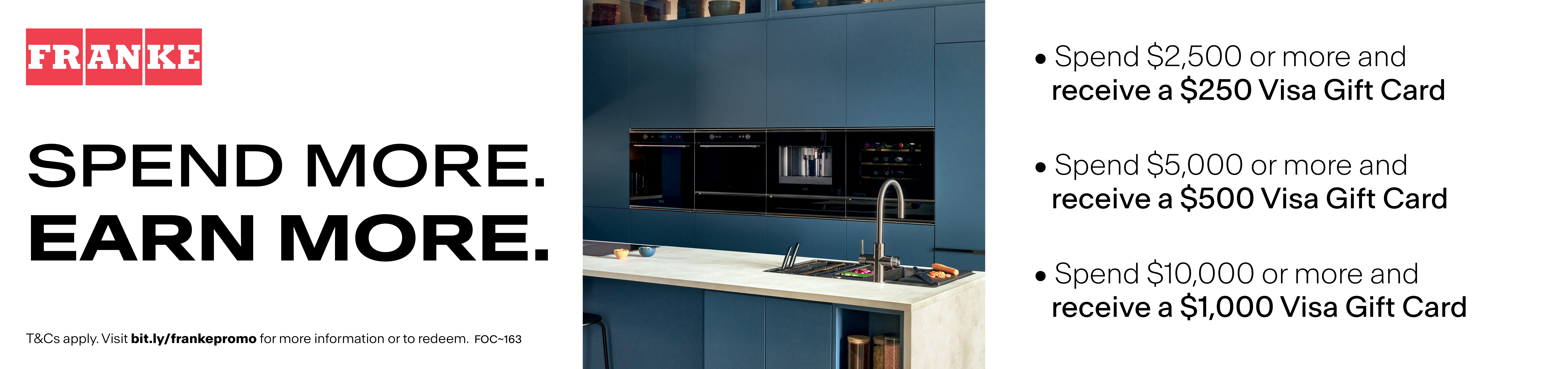 Receive A Bonus Gift Card Valued Up To $1000 With Select Franke Appliances*