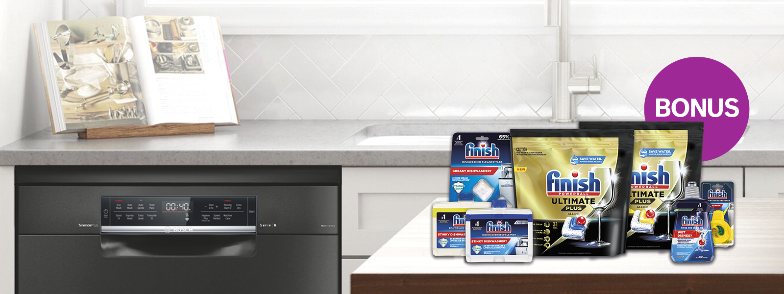 Get Over $150 Worth Of Bonus Finish Products When Purchasing A Bosch Dishwasher* at Hart & Co