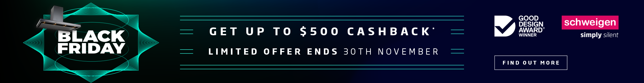 Get Up To $500* Cashback In Schweigen's Black Friday Giveaway