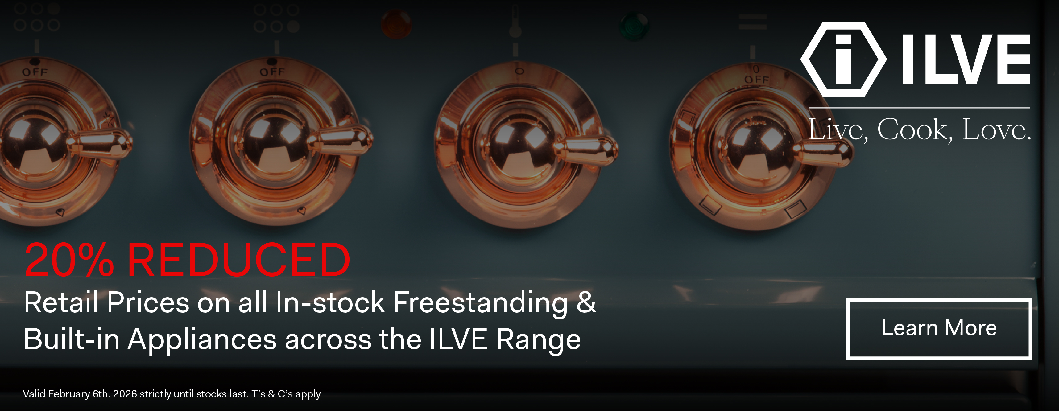 Save 20% On Select ILVE Appliances*