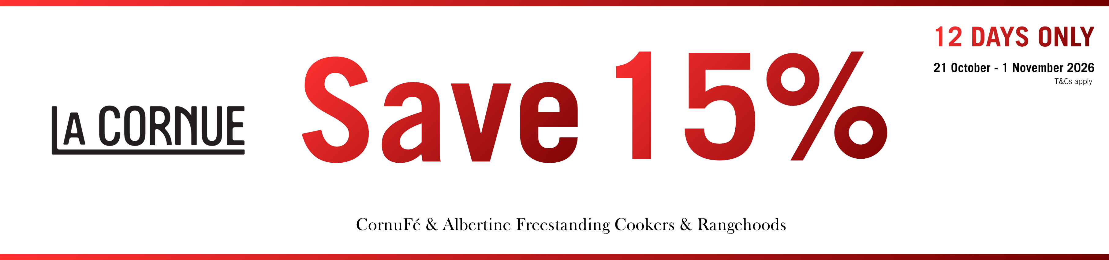 Save 15% On Select La Cornue Freestanding Cookers & Rangehoods*