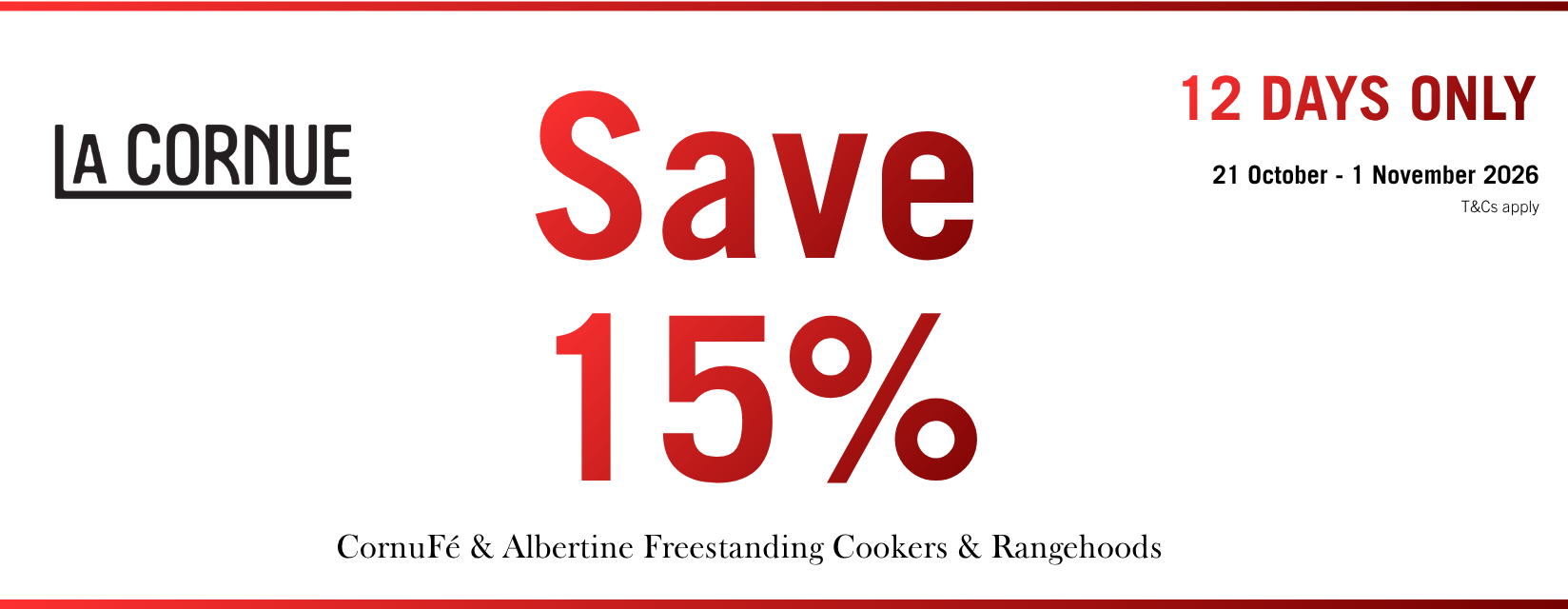 Save 15% On Select La Cornue Freestanding Cookers & Rangehoods*