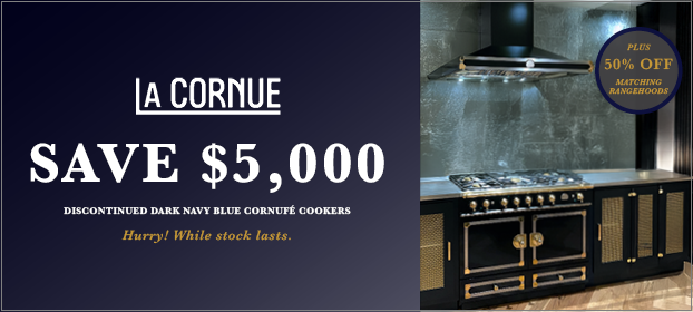 Save $5000* On La Cornue Dark Navy Blue Cookers
