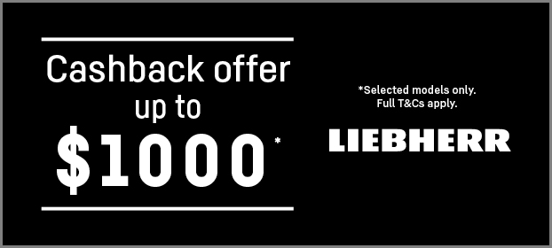 Receive Up To $1,000 Cashback On Selected Liebherr Models*