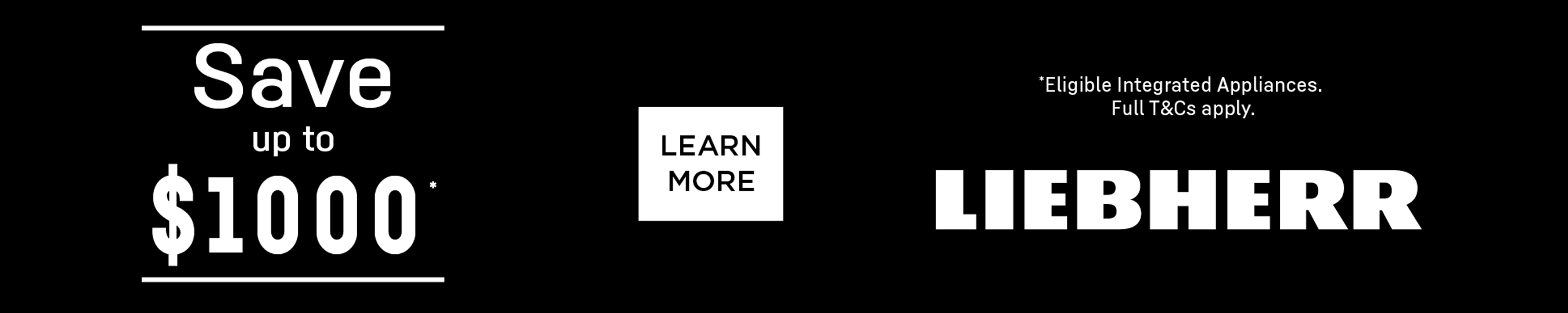 Save Up To $1000* On Eligible Liebherr Integrated Appliances