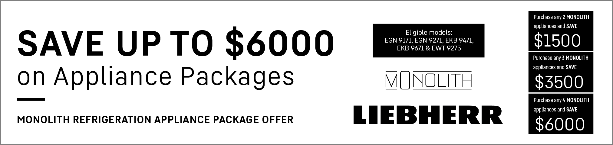 Save Up To $6,000* On Liebherr Appliance Packages