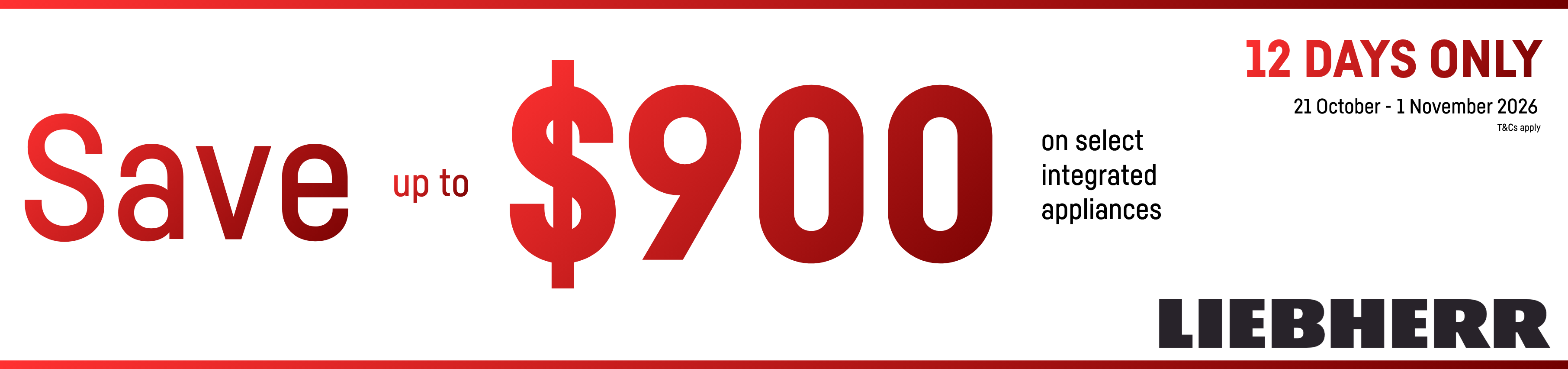 Save Up To $900 On Select Liebherr Integrated Appliances*