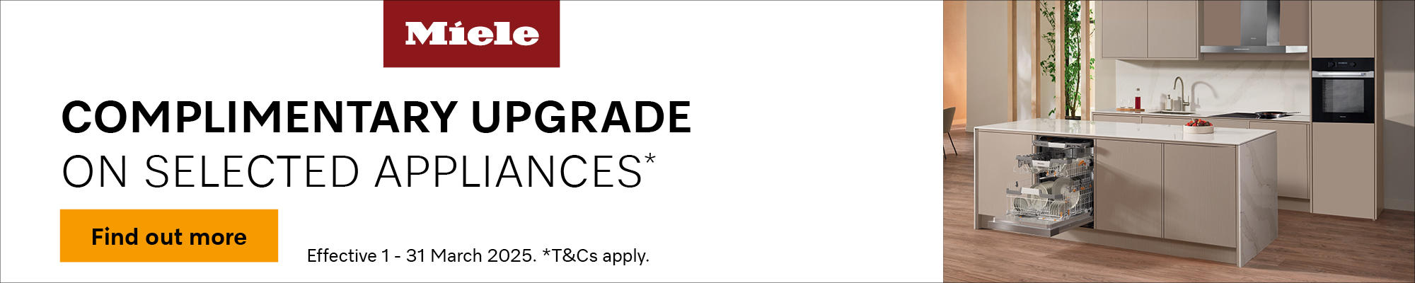 Bonus Miele Upgrade Valued Up to $950* On Selected Miele Appliances