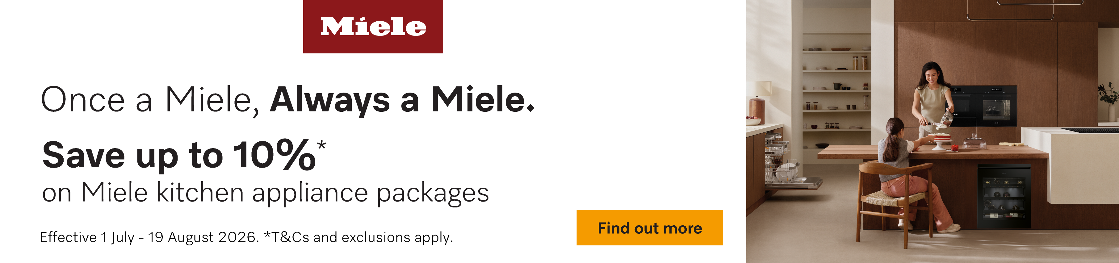 Save Up To 10% On Select Miele Appliance Packages*