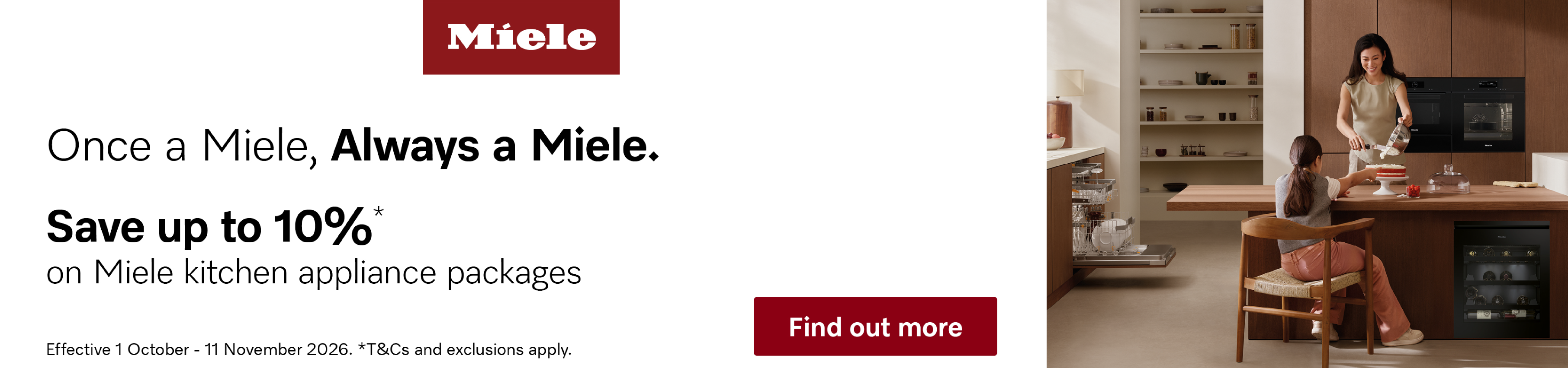 Save Up To 10% On Select Miele Appliance Packages*