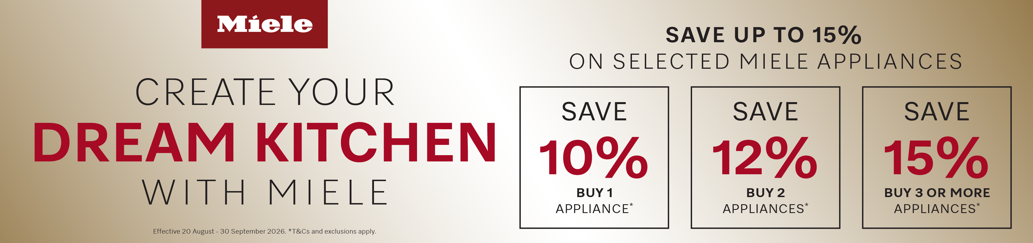 Save Up To 15%* On Miele Appliances