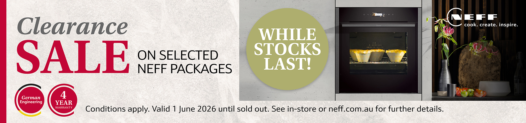 Save Up To $1,300 On Select NEFF Clearance Packages*