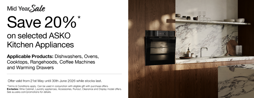 Save 20% On Select ASKO Kitchen Appliances*