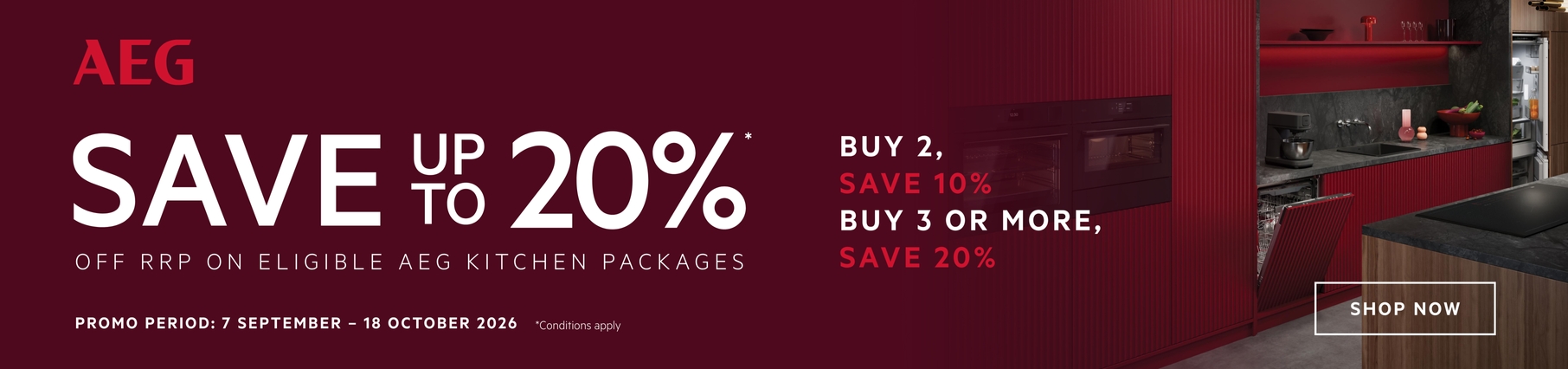 Save Up To 20%* On Select AEG Kitchen Packages
