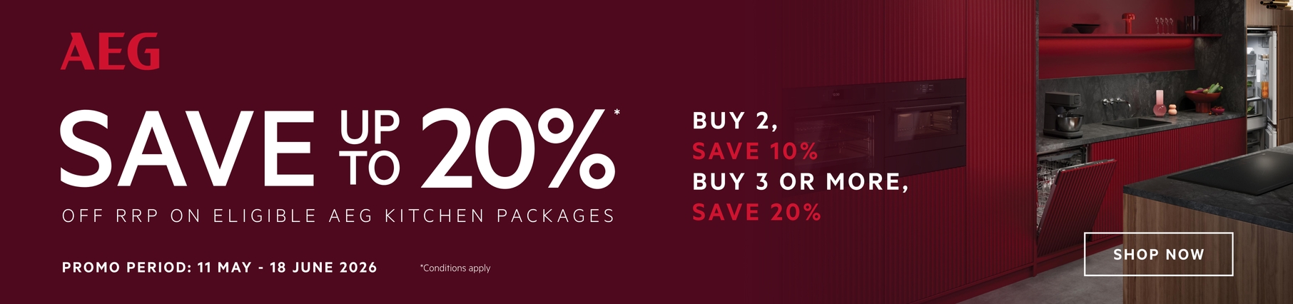 Save Up To 20% On Select AEG Kitchen Packages*