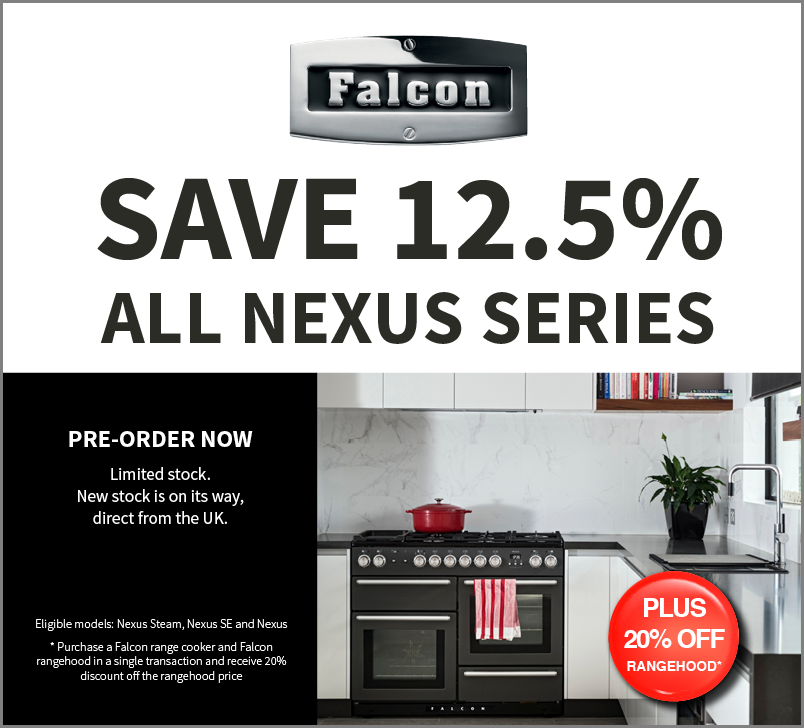 Save 12.5% off all Falcon Nexus Series Range Cookers