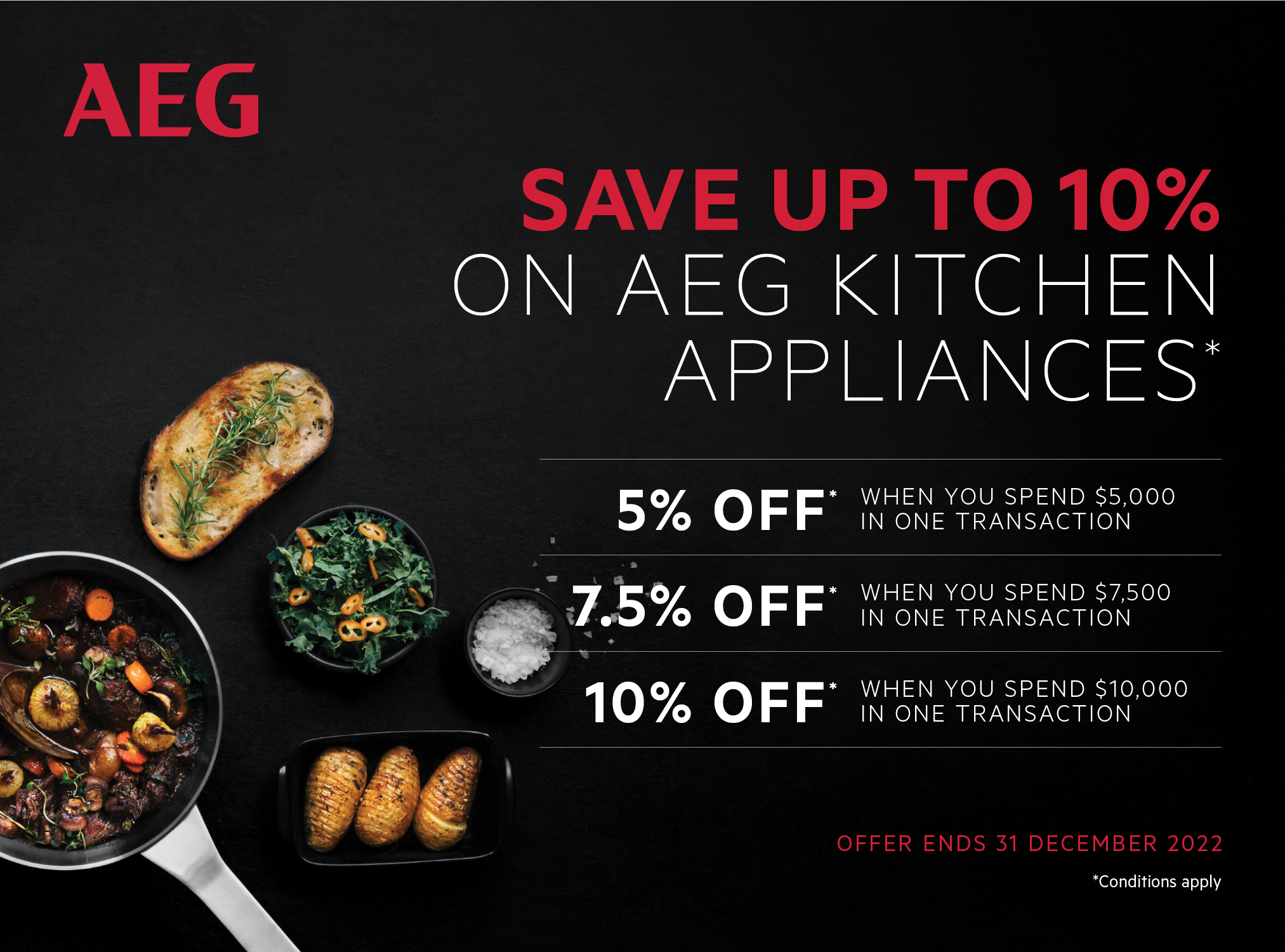 Save Up To 10%* On Participating AEG Kitchen Appliances