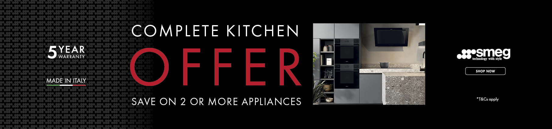 Save Up To 10% On Select Smeg Kitchen Appliance Packages