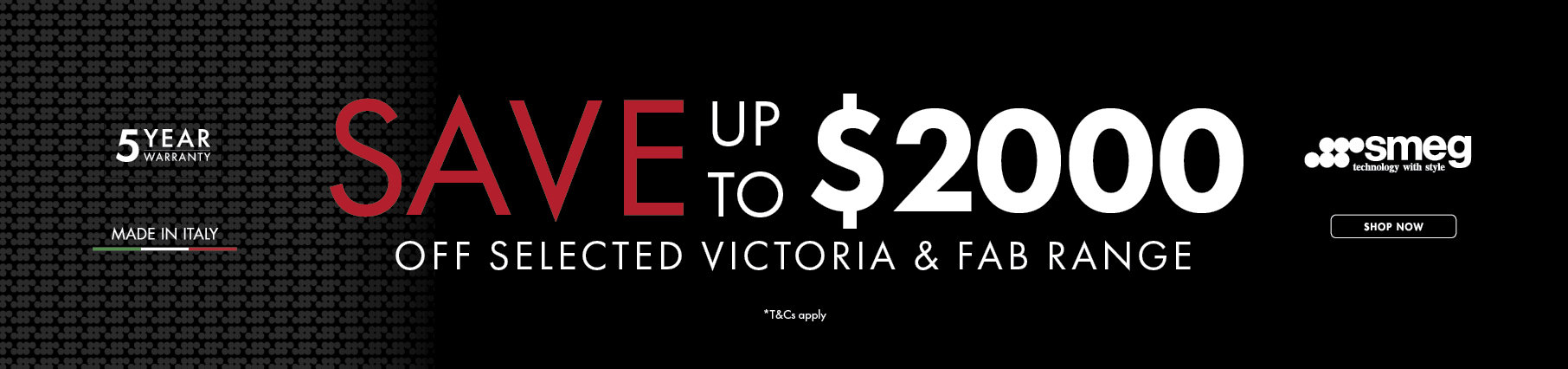 Save Up To $2,000 On Select Smeg Freestanding Kitchen Appliances*