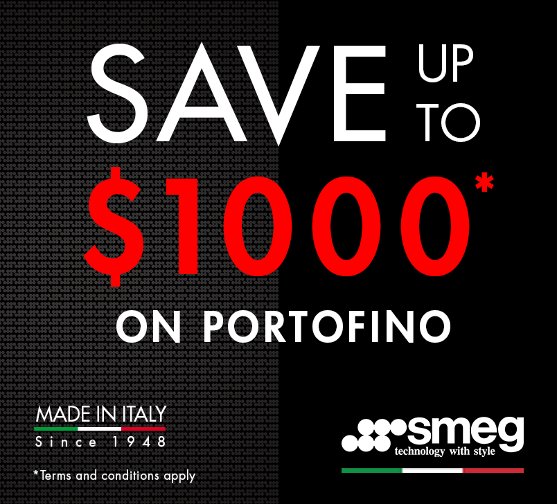 Save up to $1000 on Smeg Portofino Range