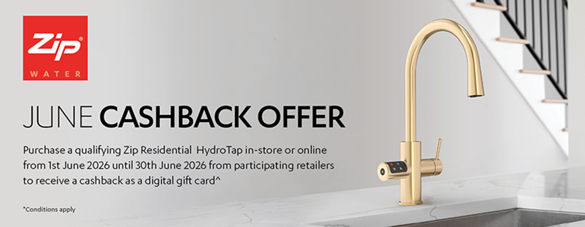 Receive Up To $300 Cashback On Select Zip Water HydroTaps*