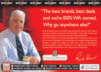 Rick Hart discounts store Osborne Park
