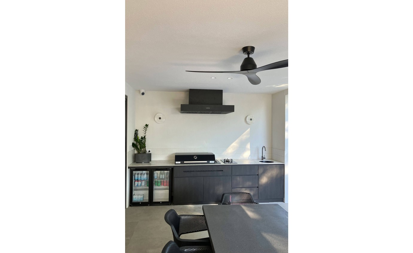 Schweigen Black BBQ Alfresco Rangehood 1200mm (Non Silent) CL7372B