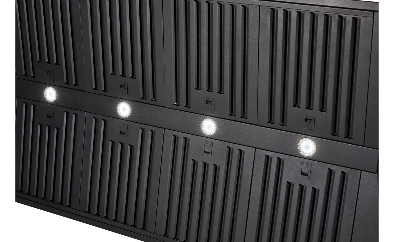 Schweigen Black BBQ Alfresco Rangehood 1500mm (Non Silent) CL7375B