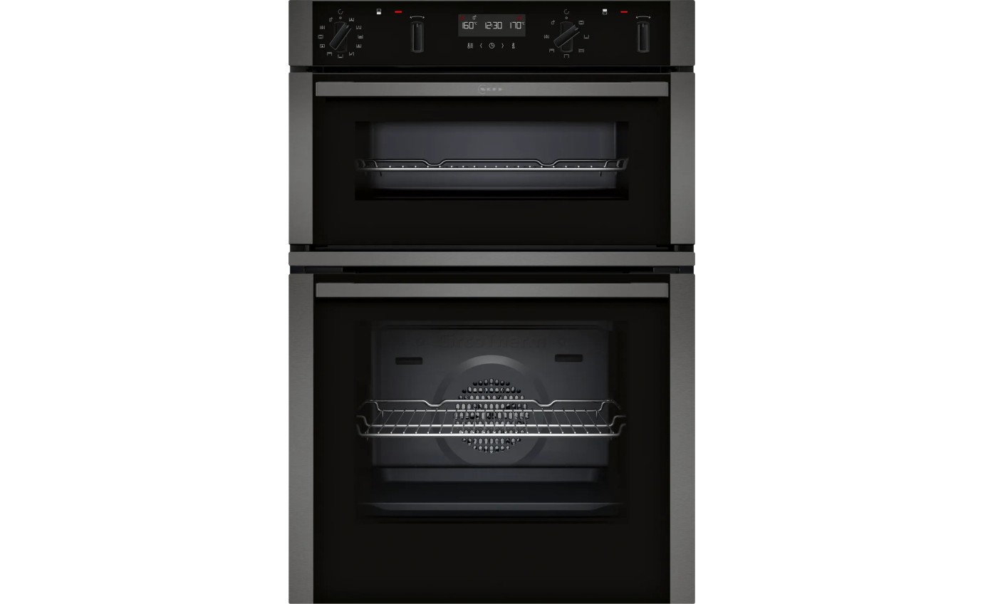 Neff 60cm N 50 Pyrolytic Double Oven - Graphite Grey U2ACH7AG7A